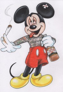 micky-mouse-smoking-and-drinking